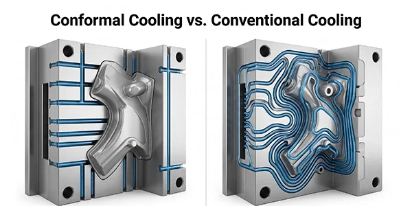 Injection Molding: Conformal Cooling vs. Conventional Cooling